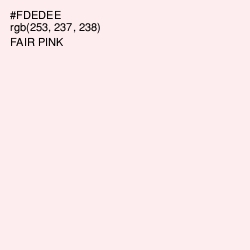 #FDEDEE - Fair Pink Color Image